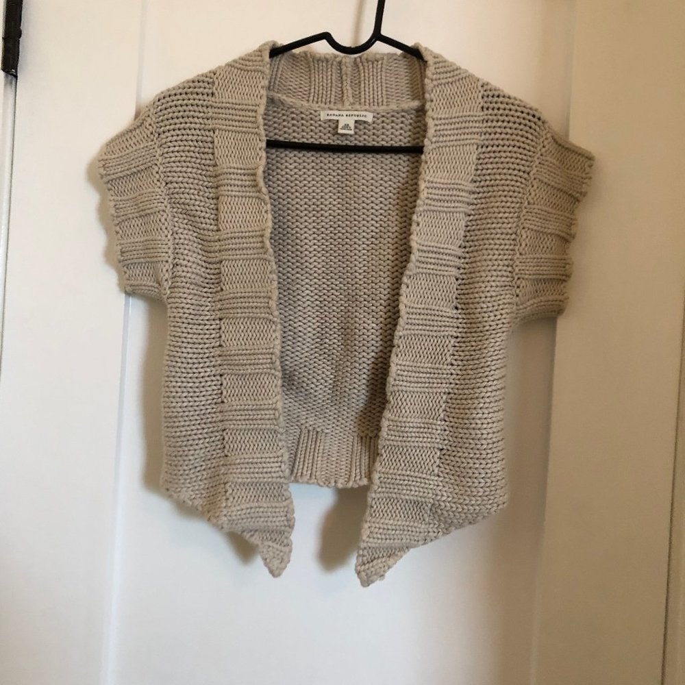 Banana Republic Crocheted Cropped Cardigan